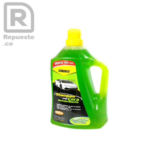 Shampoo con cera autobrillante  – Simoniz x1900 ml -Envase plástico