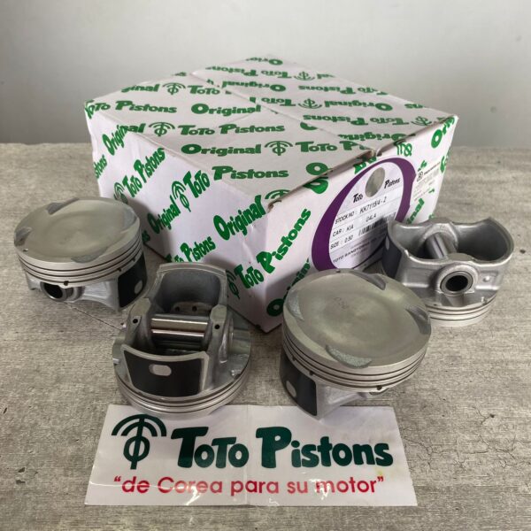 Pistones Motor Kia Picanto Ion, Grand I-10, Rio Spice, 1.250cc, 0.50, TOTO