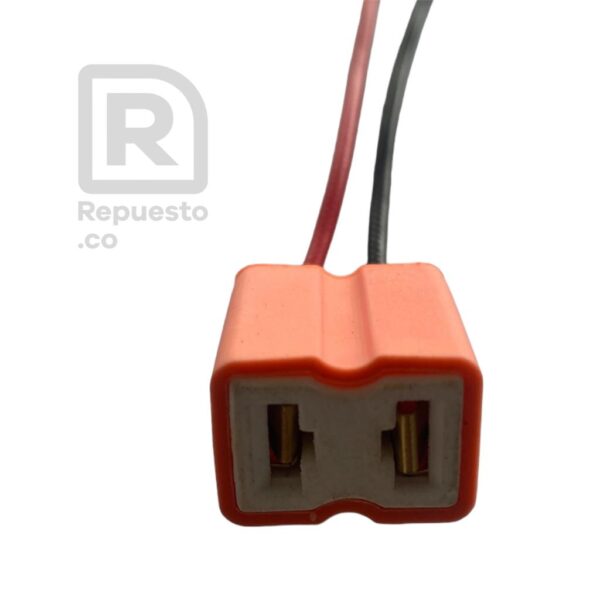 Conector Pacha Bombillo H7, Naranja, Recto