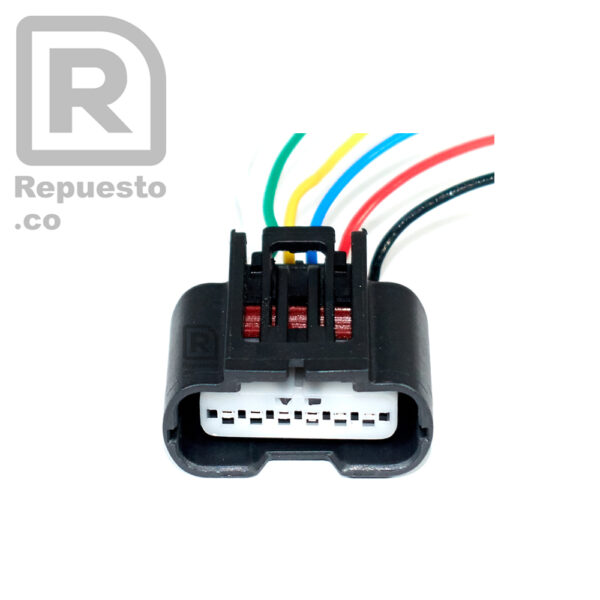 Conector Pacha 6 Pines Hembra / R-207