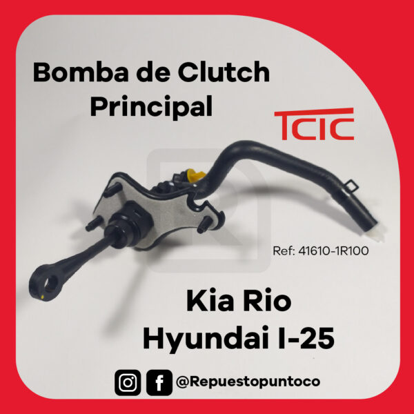 Bomba Clutch principal Kia Rio Spice, Hyundai I-25, TCIC