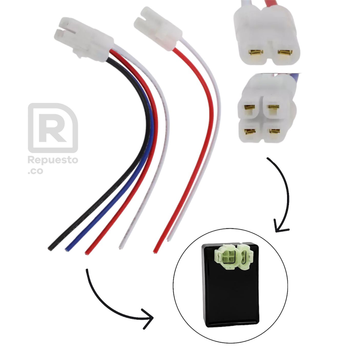 JBM Connettore Per Asta Girofaro - Ricambio Compatibile Con Riferimenti 51964, 51965, 52300, 52456, 52549, 53131 - Modello 10750, Connettore Originale Per Sistemi Di Illuminazione