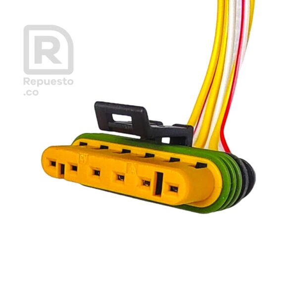 Conector Pacha 6 Pines lineales, Hembra, R-446