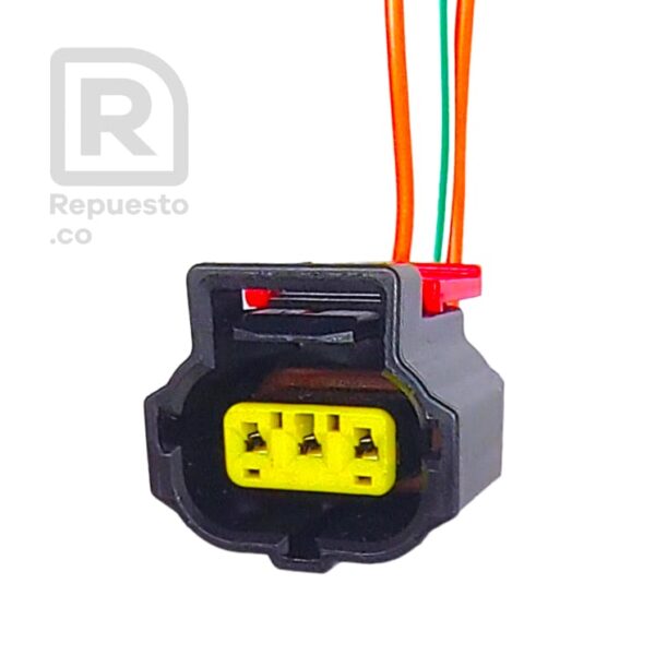 Conector Pacha bobina y alternador Ford, 3 pines, Hembra, R-454